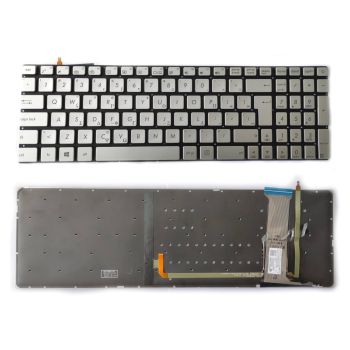 Asus N551 G551 G741 G771 keyboard Backlit Silver Greek (Big Enter)