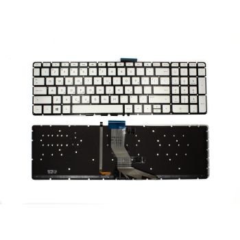 HP Pavilion 15-AB keyboard GR silver Backlit (small enter)