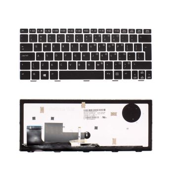 HP EliteBook 810 G1 keyboard Backlit silver frame