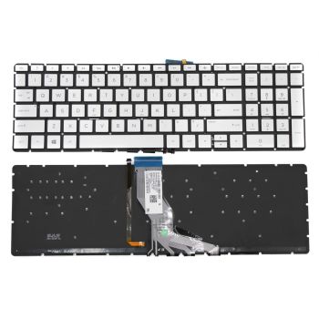 HP Pavilion 15-AB keyboard us silver Backlit (small enter)